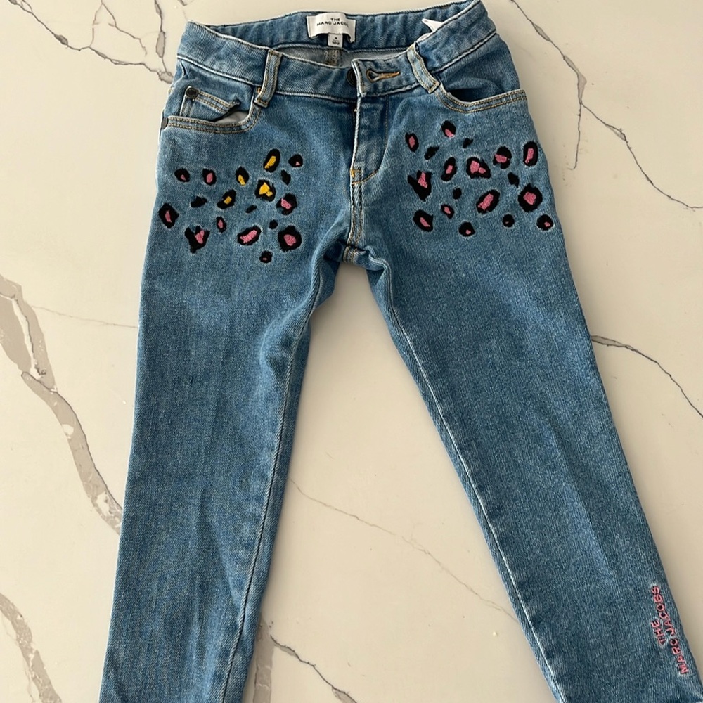 Girls Marc Jacobs denim jeans, toddler size 4 preowned condition